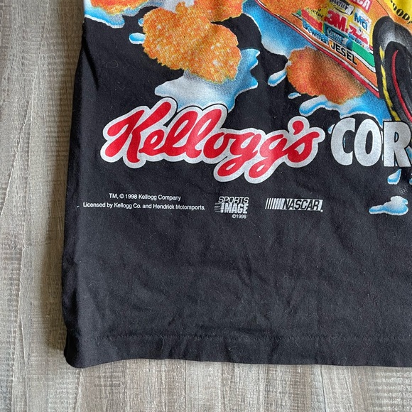 Chase Authentics Terry Labonte Rare Vintage  NASCAR Cornflakes T-shirt Medium - Picture 4 of 6